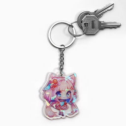 Цена за 2 шт. Брелок для ключей голографический «Аниме», 5 х 4 см