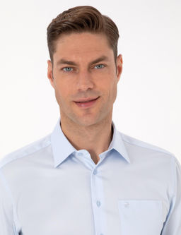 A__k Mavi Regular Fit Uzun Kollu Basic G_mlek