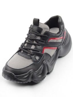 05-DHJ03-1 BLACK Кроссовки женские (нат.кожа, нат.замша, текстиль) - Фабричный китай фото 6