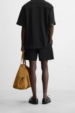 JACQUARD TEXTURED BERMUDA SHORTS - Zara фото 3