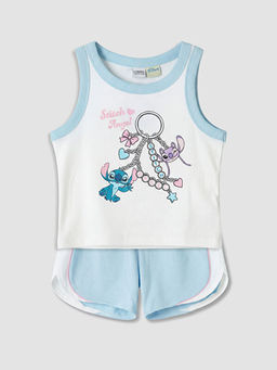 Stitch ve Angel Bask?l? K?z ?ocuk Tak?m
