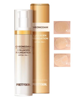 Cheongdam Collagen Foundation SPF38+/PA++ - Тональный крем с коллагеном №13 Porcelain(Фарфор), 50 мл