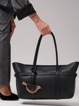 Кожаная сумка Birdy DBR 31229 черный  фото 4