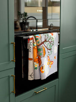 Комплект вафельных полотенец 48*60 см, 3 штуки (Мурлыки) - Ивановотекстиль фото 8