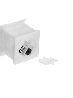 Цена за 2 шт. Светодиодная фигура «Домик белый», 6.5×5.5 см, от батареек 3хAG10, свечение тёплое белое