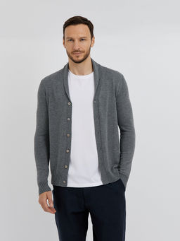 мужской базовый кардиган на пуговицах - Glenfield фото 8