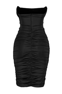 TRENDYOLMILLA Yag Yesil Vucuda Oturan Astarl? Korse Detayl? Orme K?sa Abiye Gece Elbise TPRSS23EL00174  фото 8