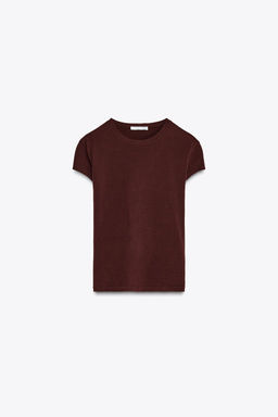 SLIM FIT SHORT SLEEVE T-SHIRT - Zara фото 16