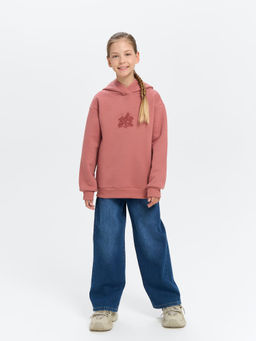 Худи Пепельная роза с принтом утепленное 7+ - Bungly фото 4