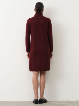 Платье из пуха яка 13116 бордовое