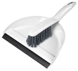 Цена за 2 шт. Комплект щетка-сметка "Good" с совком с кромкой (белый) 223200929/01