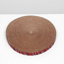 Гофрокогтеточка Пижон круглая Спил сосны, с пропиткой, 28 х 2,5 см  фото 9