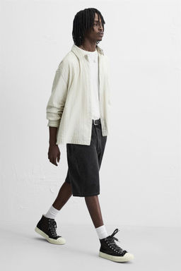 BAGGY FIT DENIM BERMUDA SHORTS - Zara фото 14