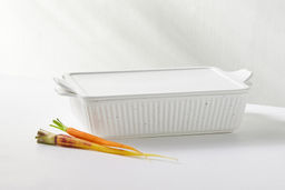 Форма для запекания, 33х23 см, с крышкой, фарфор P, прямоугольная, молочная, в крапинку, Speckle - Maxwell & Williams фото 2