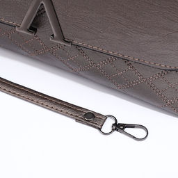 Сумка женская кросс-боди на магните, 24×6×14 см, однотонная, бронзовая