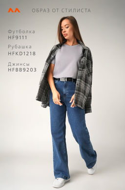 Женская базовая хлопковая футболка Happyfox