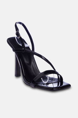 Trendyol Shoes Siyah Rugan Bantl? Kad?n Topuklu Sandalet TAKSS24TO00002 - Trendyolmilla фото 9