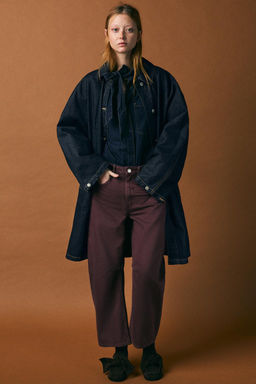 RELAXED BALLOON MID-WAIST TRF JEANS - Zara фото 32