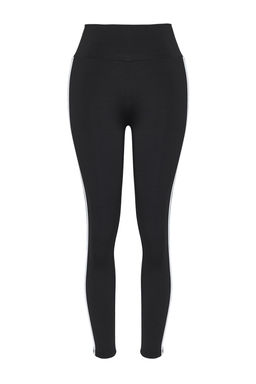TRENDYOLMILLA Siyah Serit Detayl? Tam Boy Orme Spor Tayt THMSS25TY00005  фото 7