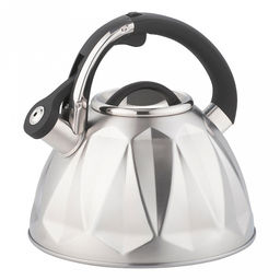 Чайник из нержавеющей стали Zeidan 3л, со свистком, капсулированное индукционное дно, курковый механизм, матовая полировка корпуса, комбинированная фиксированная ручка (Китай) Подходит для всех видов плит, включая индукционную!