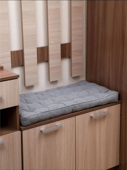 Подушка в прихожую на банкетку и скамейку PPR 80х40, Рогожка "Iris" премиум класса, Bio-Line