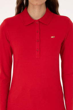 Kad_n K_rm_z_ Basic Sweatshirt Sepette S_rpriz _ndirim - U.s. polo assn фото 10