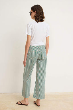 Cok Renkli Cizgili Dusuk Bel K?sa Culotte Jeans TWOSS26JE00292 - Trendyolmilla фото 4