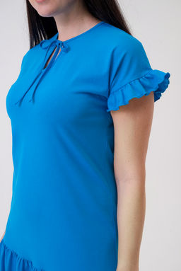 Платье женское из кулирки Чейси 2 бирюза - Амадэль фото 6