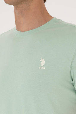 Erkek Regular Fit Bisiklet Yaka Su Ye_ili Ti__rt Sepette S_rpriz _ndirim - U.s. polo assn фото 7