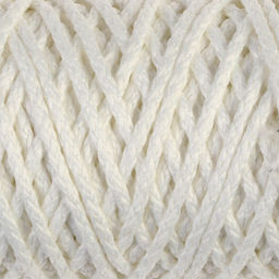 Шнур для вязания «Классик» без сердечника 100% полиэфир ширина 4 мм 100 м, белый