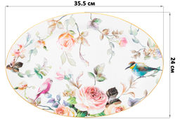 Блюдо овальное 35,5*24*2,3 см Певчие птички NEW BONE CHINA - Elan gallery фото 2