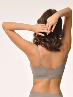 Топ на тонких бретелях в рубчик - My фото 12