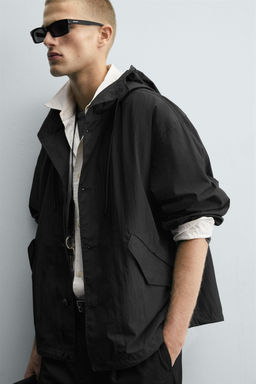 TECHNICAL HOODED JACKET - Zara фото 5