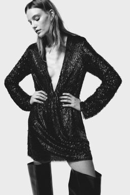 Vestido con escote de pico - H&m фото 6