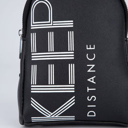 Сумка молодёжная через плечо KEEP distance, цвет чёрный - Nazamok фото 5