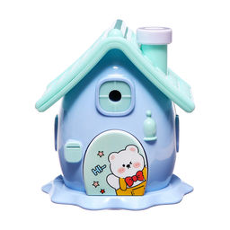 Точилка механическая с контейнером, 5 видов заточки, Домик синий - Simaland фото 3