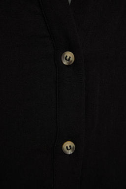 Siyah Dokuma Plaj Mini Tulum TBESS23TU00001