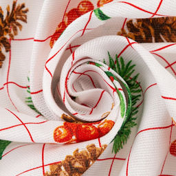 Скатерть новогодняя Доляна New Year 146х110см, 100% хлопок, рогожка 164 г/м2  фото 9
