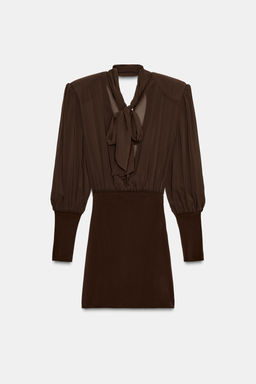 SHORT DRESS WITH MATCHING DETAIL - Zara фото 4