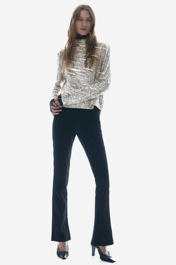 Sequined turtleneck top - H&m фото 2