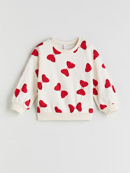 Bisiklet Yaka K?z ?ocuk Sweatshirt