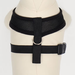 Шлейка мягкая из неопрена, размер S, ОШ 24 см, ОГ 24-34 см, чёрная - Пижон фото 4