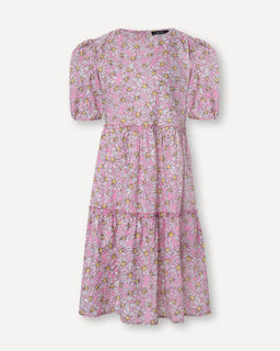 Розовое платье с цветочным принтом - Incity фото 2