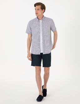 Lacivert Regular Fit K_sa Kollu G_mlek - Pierre cardin фото 4