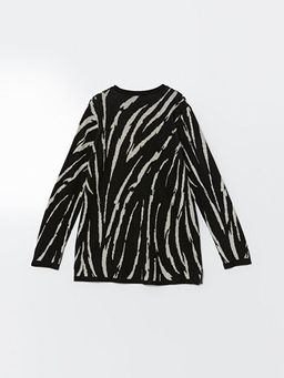 Bisiklet Yaka Desenli Kad?n Triko Kazak - Waikiki фото 2