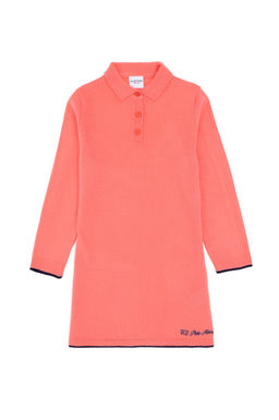 Трикотажное платье с цветком граната для девочки Неожиданная скидка в корзине - U.s. polo assn фото 3