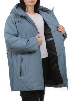 F-804 GRAY BLUE Куртка демисезонная женская (100 гр. холлофайбер) - Fashion фото 7