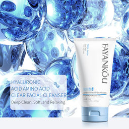 FAYANKOU Мягкая очищающая и увлажняющая пенка с гиалуроновой кислотой 150гр - Sadoer фото 4