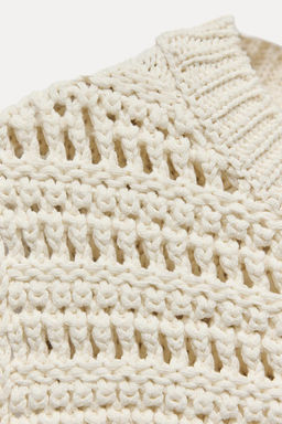 TEXTURED KNIT TOP WITH FRINGING - Zara фото 6