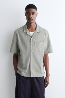 CAMISA DE ALGOD?N CON CUELLO ABIERTO - H&m фото 3